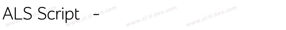 ALS Script转换器字体转换